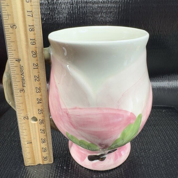Franciscan Desert Rose Sculpted Mug Cup Ceramic Made In Portugal Vintage Mug - Picture 4 of 12